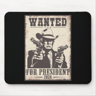 Alfombrilla De Ratón Trump Cowboy quería EE.UU. Presidente 2024