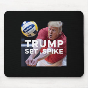 Alfombrilla De Ratón Trump engaña a divertida jugadora de voleibol polí