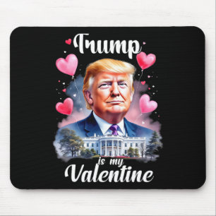 Alfombrilla De Ratón Trump es mi divertido San Valentín patriótico