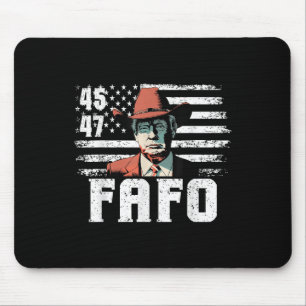 Alfombrilla De Ratón Trump Fafo Bandera Estadounidense Funny Con Trump 