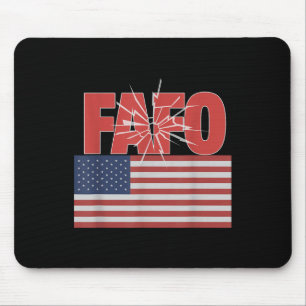 Alfombrilla De Ratón Trump Fafo, curioso amigo de la bandera estadounid
