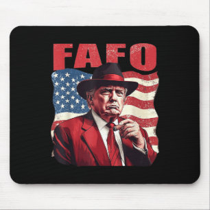 Alfombrilla De Ratón Trump Fafo Funny Fafo Trump Bandera estadounidense