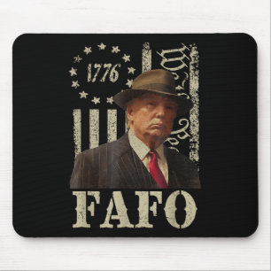 Alfombrilla De Ratón Trump Fafo, retro para Trump Bandera estadounidens