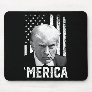 Alfombrilla De Ratón Trump Feliz 4 De Julio Regalos De Bandera Estadoun