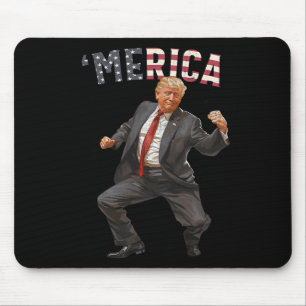 Alfombrilla De Ratón Trump Feliz 4 De Julio Regalos De Bandera Estadoun