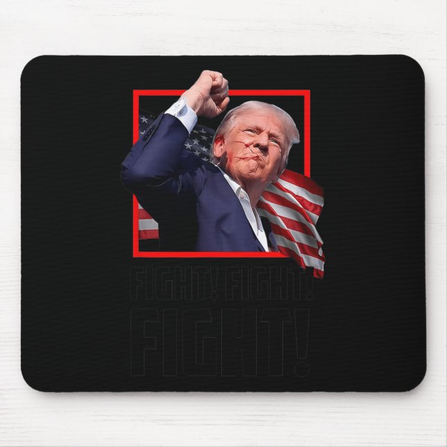 Alfombrilla De Ratón Trump Fight Fight Fight (Frente)
