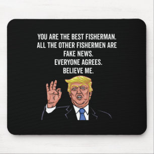 Alfombrilla De Ratón Trump Fisherman Funny Fisher Hook Regalos