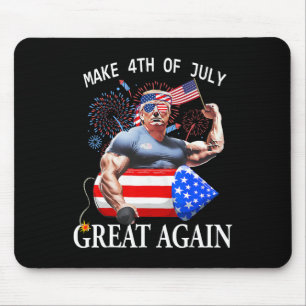 Alfombrilla De Ratón Trump Funny Vuelve A Hacer Grande El 4 De Julio De