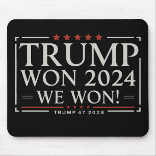 Alfombrilla De Ratón Trump Ganó 2024 Nosotros Ganamos 47 2028 EE. UU.