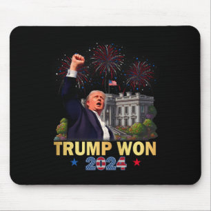 Alfombrilla De Ratón Trump Ganó 2024 Presidente 47º De La Casa Blanca D