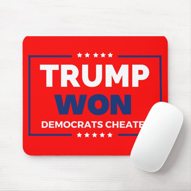 Alfombrilla De Ratón Trump ganó en 2024 (Con ratón)