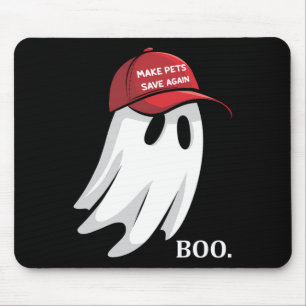 Alfombrilla De Ratón Trump Halloween Fantasma Boo hace que los Mascotas