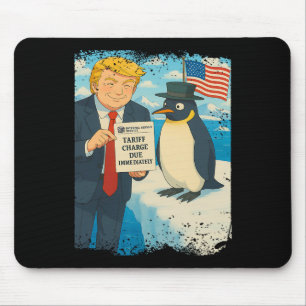 Alfombrilla De Ratón Trump impone arancel Pingüino Anime Política Meme