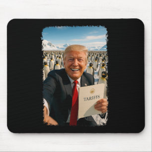 Alfombrilla De Ratón Trump impone aranceles a la política irónica pingü