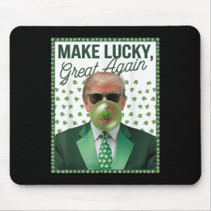 Alfombrilla De Ratón Trump inflando burbuja de goma St Patricks Day Fun