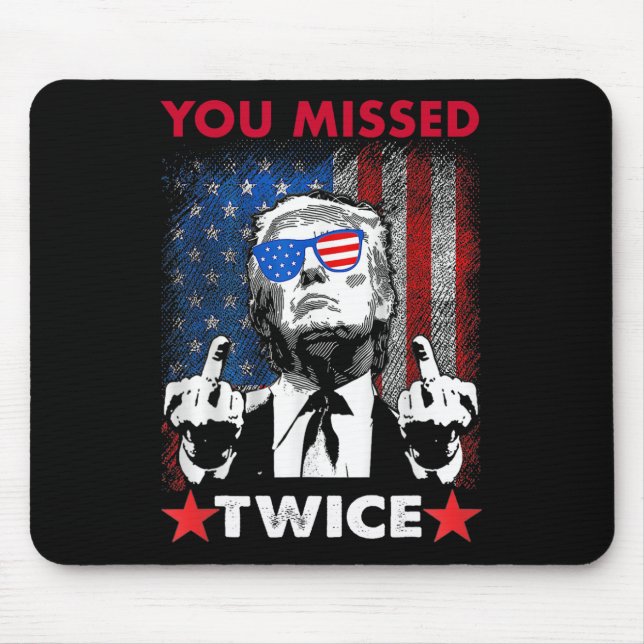 Alfombrilla De Ratón Trump Intento de Inación Trump 2024 que perdiste d (Frente)