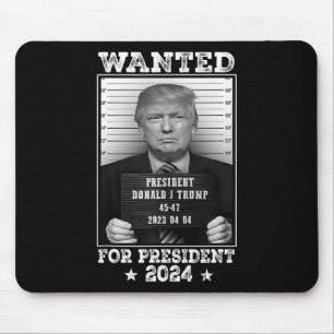 Alfombrilla De Ratón Trump Mug Shot Se Quiere Para Los Ee.Uu. President