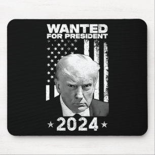 Alfombrilla De Ratón Trump Mug Shot Se Quiere Para Los Ee.Uu. President