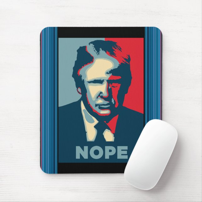 Alfombrilla De Ratón Trump Nope Mouse Pad (Con ratón)