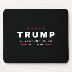 Alfombrilla De Ratón Trump nunca se rinde homenaje patriótico 2024