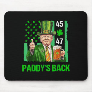 Alfombrilla De Ratón Trump Paddys Back 45 47 St Patricks Day Bandera De