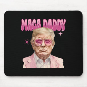 Alfombrilla De Ratón Trump Pink Sungles Maga Daddy Funny Trump 2024