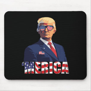 Alfombrilla De Ratón Trump Shirt Merica Trump Derriba La Bandera Estado