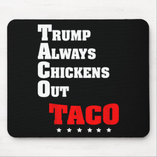 Alfombrilla De Ratón Trump Siempre se Rinde Taco Comercio Meme Divertid
