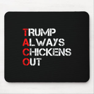 Alfombrilla De Ratón Trump Siempre se Rinde Taco Comercio Meme Divertid