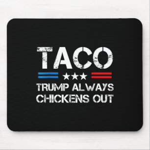 Alfombrilla De Ratón Trump Siempre se Rinde Taco Trade Meme Divertido 1