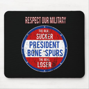 Alfombrilla De Ratón Trump Sucker Loser Respetamos Nuestro Ejército