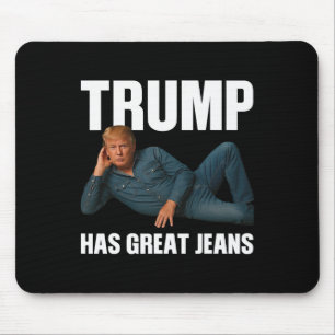 Alfombrilla De Ratón Trump Tiene Grandes Jeans Dicho Divertido de Meme 