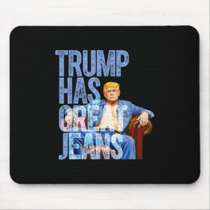 Alfombrilla De Ratón Trump tiene grandes jeans Divertidos memes polític