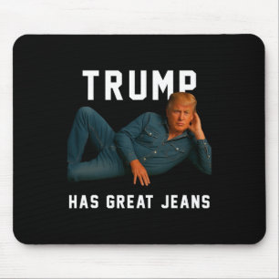 Alfombrilla De Ratón Trump Tiene Grandes Jeans Meme Divertido