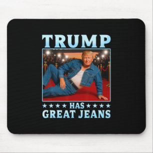 Alfombrilla De Ratón Trump Tiene Grandes Jeans Meme Divertido 3