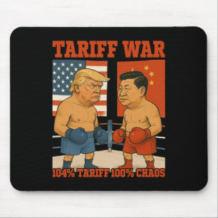 Alfombrilla De Ratón Trump, un partido de boxeo entre Xi Jinping y la g