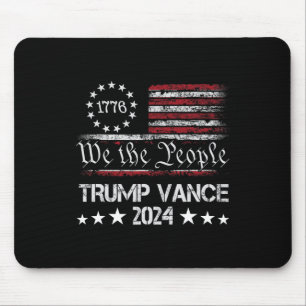 Alfombrilla De Ratón Trump Vance 2024 Apoyando a Trump Re-elec