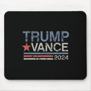 Alfombrilla De Ratón Trump Vance 2024 Retro Stripe Trump Jd Vance