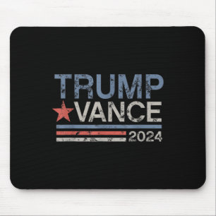 Alfombrilla De Ratón Trump Vance 2024 Retro Stripe Trump Jd Vance