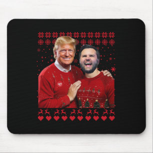 Alfombrilla De Ratón Trump Vance Hermanos Divertido Rojo Feo Navidad Xm