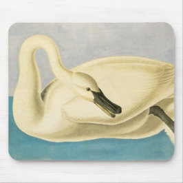 Alfombrilla De Ratón Trumpeter Swan de John James Audubon, ave vintage