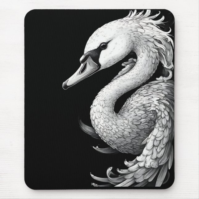 Alfombrilla De Ratón Trumpit the Swan - Side Glance Mouse Pad (Frente)