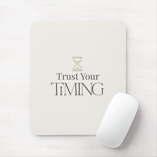 Alfombrilla De Ratón Trust Your Timing Minimal Motivational Mouse Pad (Con ratón)