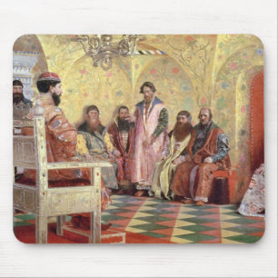 Alfombrilla De Ratón Tsar Mikhail Fyodorovich con los boyardos