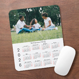 Alfombrilla De Ratón Tu foto y nombre Calendario 2026