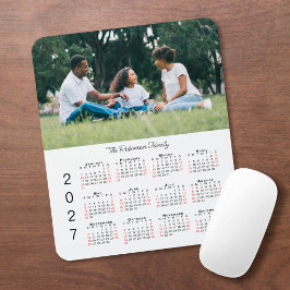 Alfombrilla De Ratón Tu foto y nombre Calendario 2027