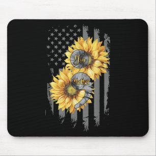Alfombrilla De Ratón Tú Girasol Bandera Americana Prevención del Suicid