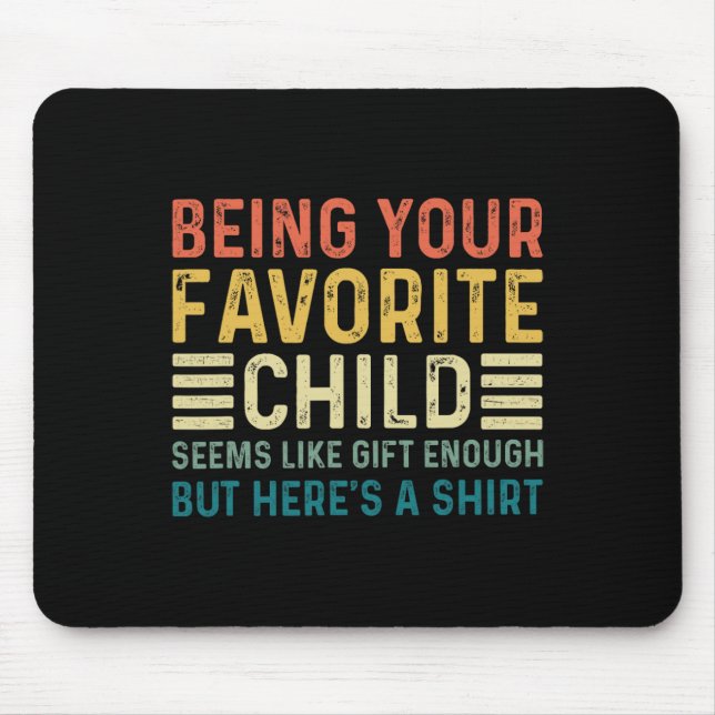 Alfombrilla De Ratón Tu hijo favorito parece como un día de padres sufi (Frente)