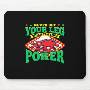 Alfombrilla De Ratón Tu Pierna Al Jugar Al Poker