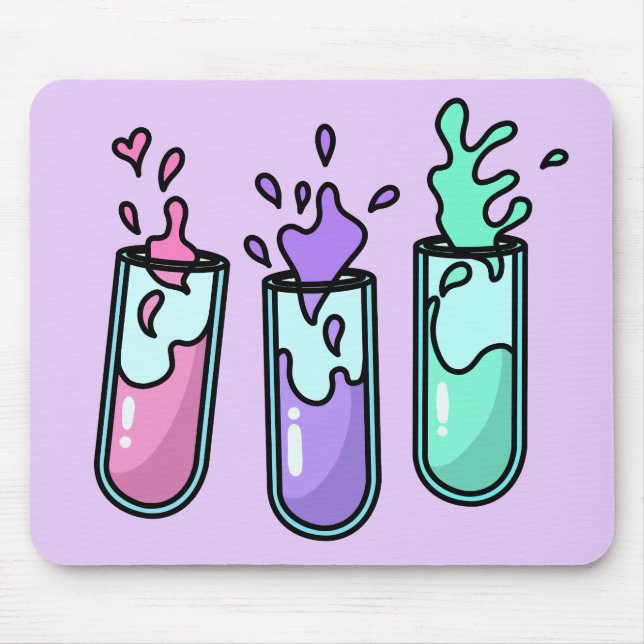 Alfombrilla De Ratón Tubos de prueba turbulentos (Frente)